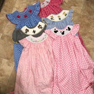Smocked dresses Lot size 6